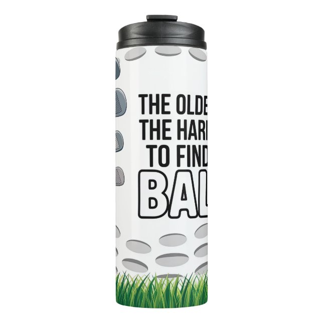 Lustige Golf-Zitat Thermosbecher (Vorderseite)