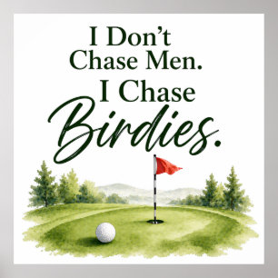 Lustige Golf Zitate für Golfer Poster
