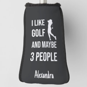 Lustige Golfer-Geschenke für sie Frauen Sportlerin Golf Headcover