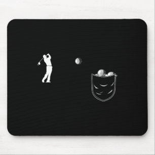 Lustige Golfer Kunst Golf In Tasche Lustig Golfen Mousepad