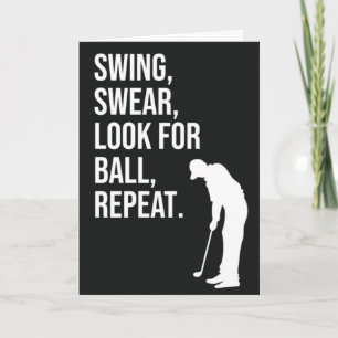 Lustige Golfkarten für Freund Golfer Ihn Karte