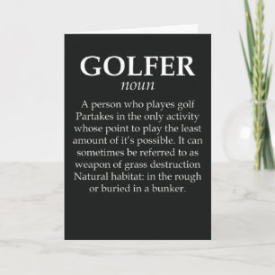 Lustige Golfkarten für Golf Vater Großvater Humor Karte