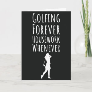 Lustige Golfkarten für sie Golfer Sport Ruhestand Karte