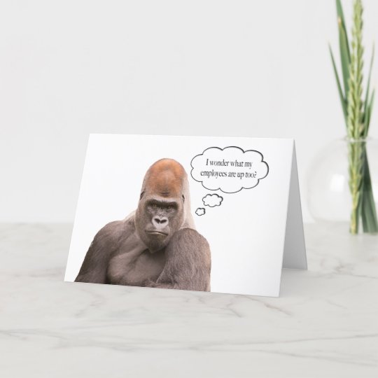 Lustige Gorilla Alles Gute Zum Karte Zazzle Ch