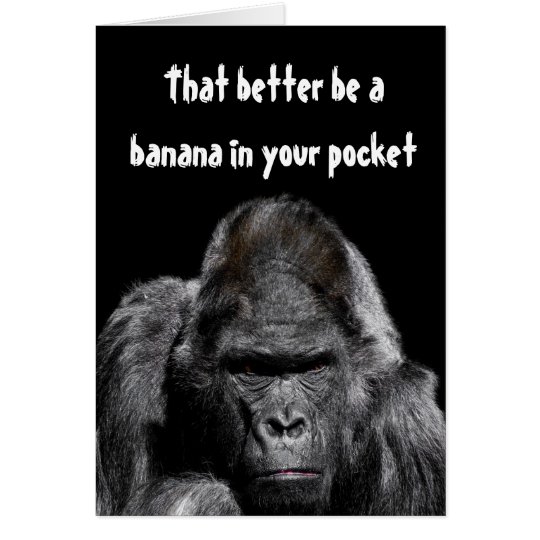 Lustige Gorilla Banane In Ihnen Taschen Spass Gruss Zazzle Ch