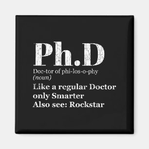 Lustige Grafik für Doktoranden Abschlusskandidat Magnet
