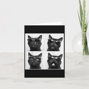 Lustige Grafik Katzen Fotobox Selfie Lustig _2  Karte