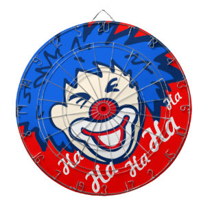 Lustige grafische Clown-Dartscheibe ha ha Dartscheibe