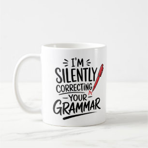 Lustige Grammatik Kaffeetasse