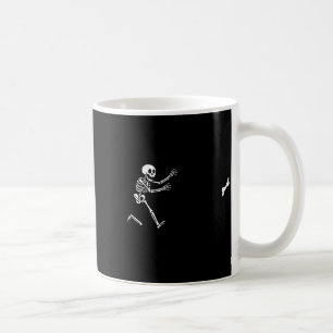 Lustige Great Dane Laufende Skelett Halloween  Kaffeetasse
