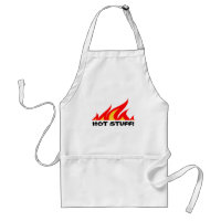Lustige GRILLEN-Schürze mit Feuer flammt | heißes