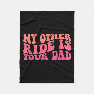 Lustige Groovy Andere Fahrt Ist Papa Sarkastische Fleecedecke