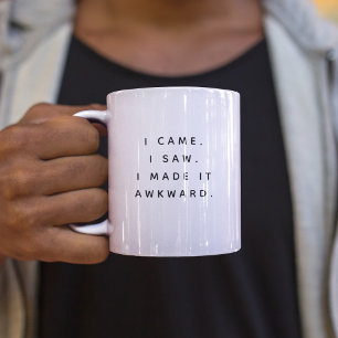 Lustige großartige trendige Typografie peinlicher Zweifarbige Tasse