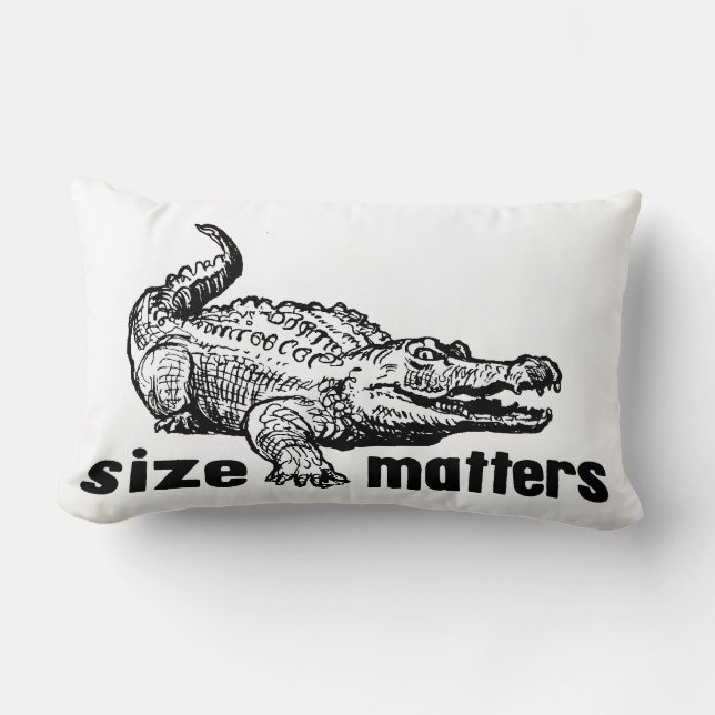 Lustige GRÖSSE Angelegenheiten - Alligator oder Lendenkissen (Vorderseite)
