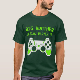 lustige große Brother Gamer Wortart T-Shirt