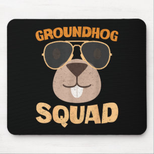 Lustige Groundhog-Truppe Frohes Groundhog-Tag 2025 Mousepad