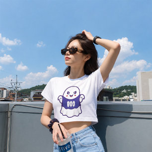 Lustige gruselige Geist-Illustrationsdesign Baby T-shirt