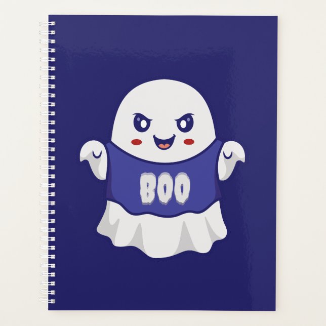 Lustige gruselige Geist-Illustrationsdesign Planer (Vorderseite)