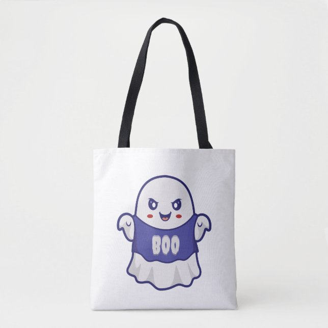 Lustige gruselige Geist-Illustrationsdesign Tasche (Vorderseite)