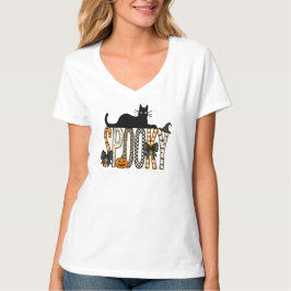 Lustige Gruselige Katze, Halloween T-Shirt