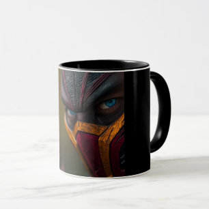 Lustige Gruselige Monster-Gesicht Schwarze Kaffeet Tasse