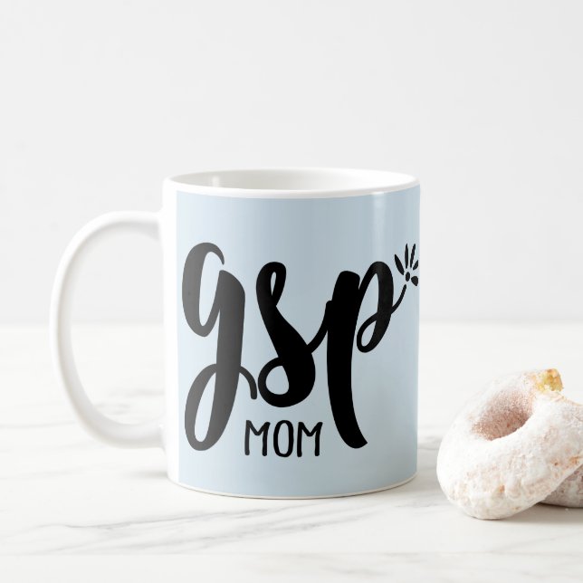 Lustige GSP-Mama-deutsche kurzhaariger Kaffeetasse (Mit Donut)
