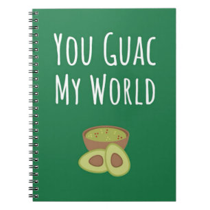 Lustige Guacamole-Geschenke Grüne Avocado Süße Fru Notizblock