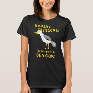 Lustige Gull Beach Henne sucht Manatee Seekuh T-Shirt