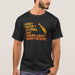 Lustige Gummi-Huhn-Kunst für Männer Frauen Rieseng T-Shirt