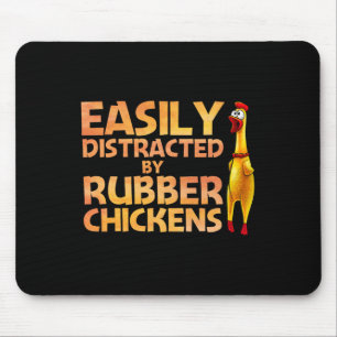 Lustige Gummihuhn-Kunst für Männer Frauen Riesengu Mousepad