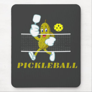 Lustige Gurke spielt Pickleball Mousepad