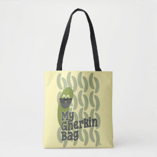 Lustige Gurken Mode Parodie Design Tasche