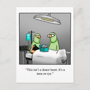 Lustige Gute-Besserung-Humor-Postkarte Postkarte