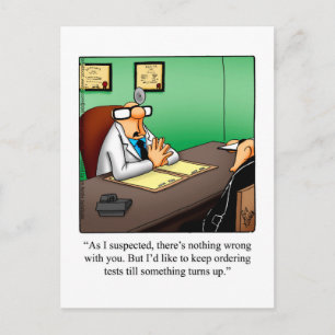 Lustige Gute-Besserung-Humor-Postkarte Postkarte