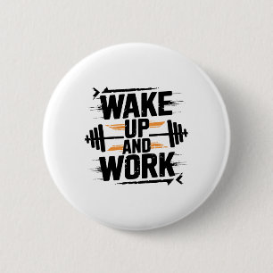 Lustige Gym-Workout-Fitness-Bodybuilding-Sportarte Button