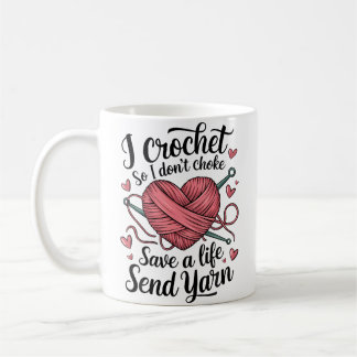 Lustige Häkelgarn-Bastel-Humor-Strick-T-Shirt Kaffeetasse