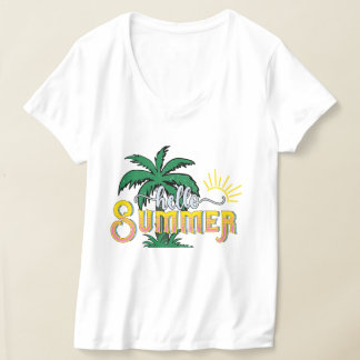Lustige Hallo Sommer Wortkunst  T-Shirt