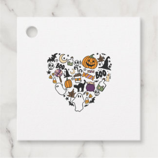 Lustige Halloween-Designs Halloween-Herz Geschenkanhänger