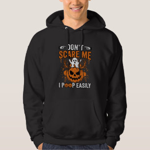 Lustige Halloween-Geist-Kürbis-Zitat-Vektor-Design Hoodie