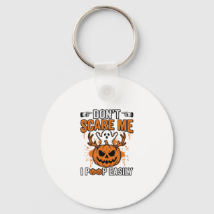 Lustige Halloween-Geist-Kürbis-Zitat-Vektor-Design Schlüsselanhänger