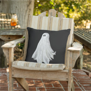 Lustige Halloween-Geister-Vergangenheits-Zeichnung Kissen