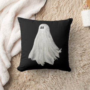Lustige Halloween-Geister-Zeichnung der Vergangenh Kissen