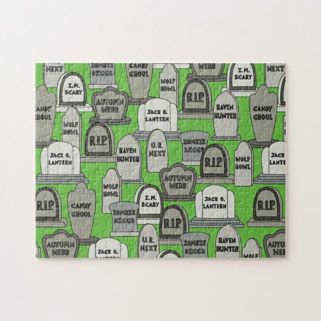 Lustige Halloween-Grabsteine (Horizontal)