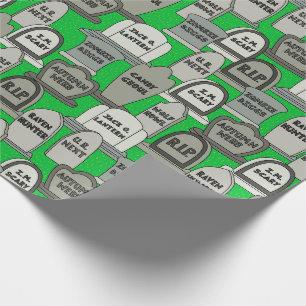 Lustige Halloween-Grabsteine Geschenkpapier