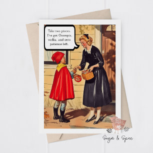 Lustige Halloween-Grußkarte für Erwachsene Mütter  Dankeskarte