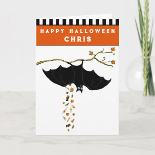 Lustige Halloween-Karte Karte