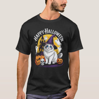 Lustige Halloween-Katze Frohes Halloween Ragdoll G T-Shirt