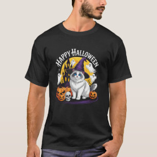 Lustige Halloween-Katze Frohes Halloween Ragdoll G T-Shirt