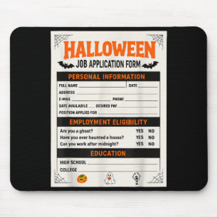Lustige Halloween-Kostüme Bewerbungskostüm Mousepad