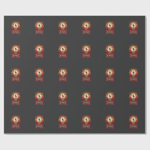 Lustige Halloween-Kürbiskuchen-Design_1 Geschenkpapier